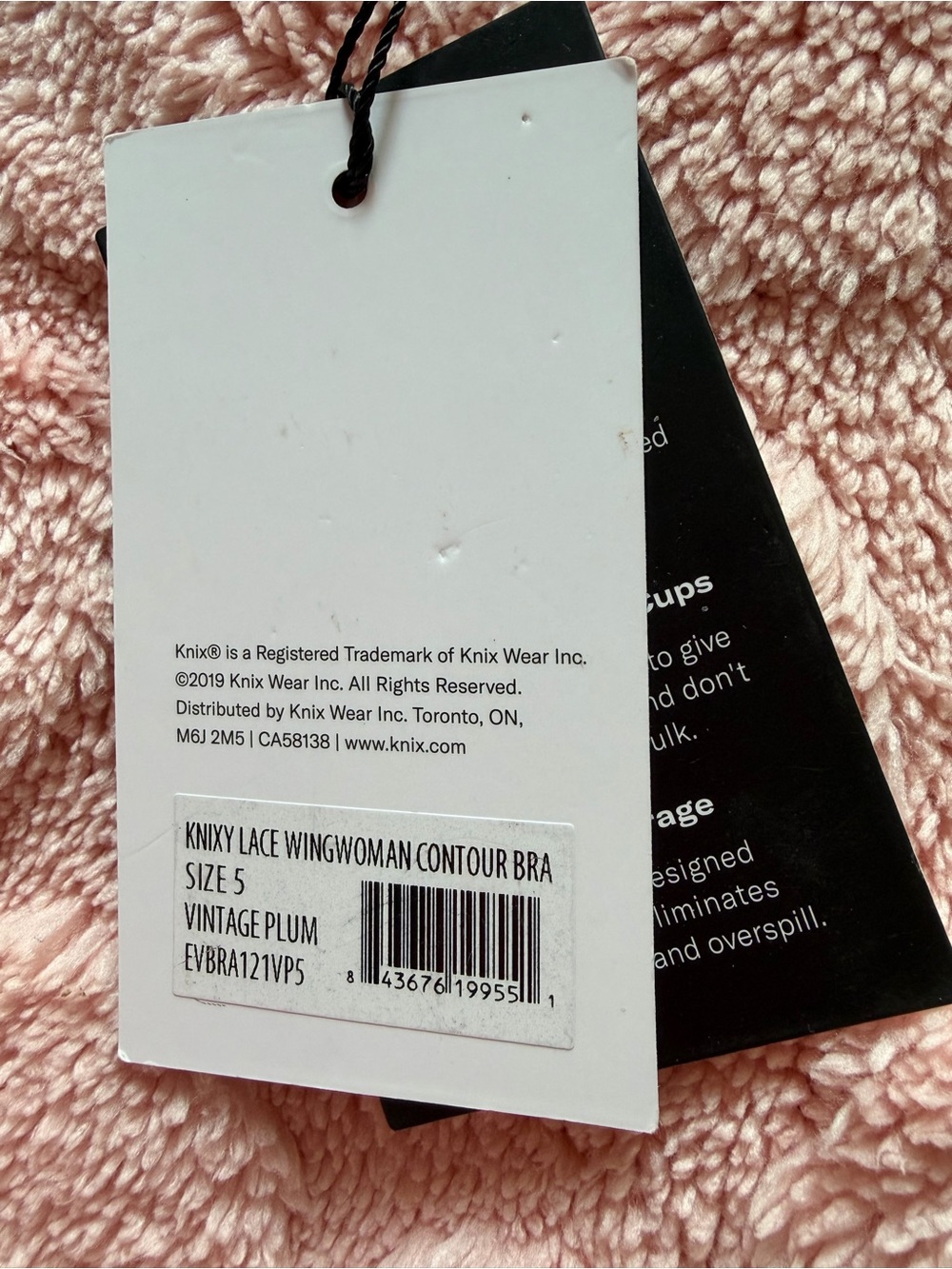 Knix Lace WingWoman Bra in Vintage Plum - Picture 3 of 5